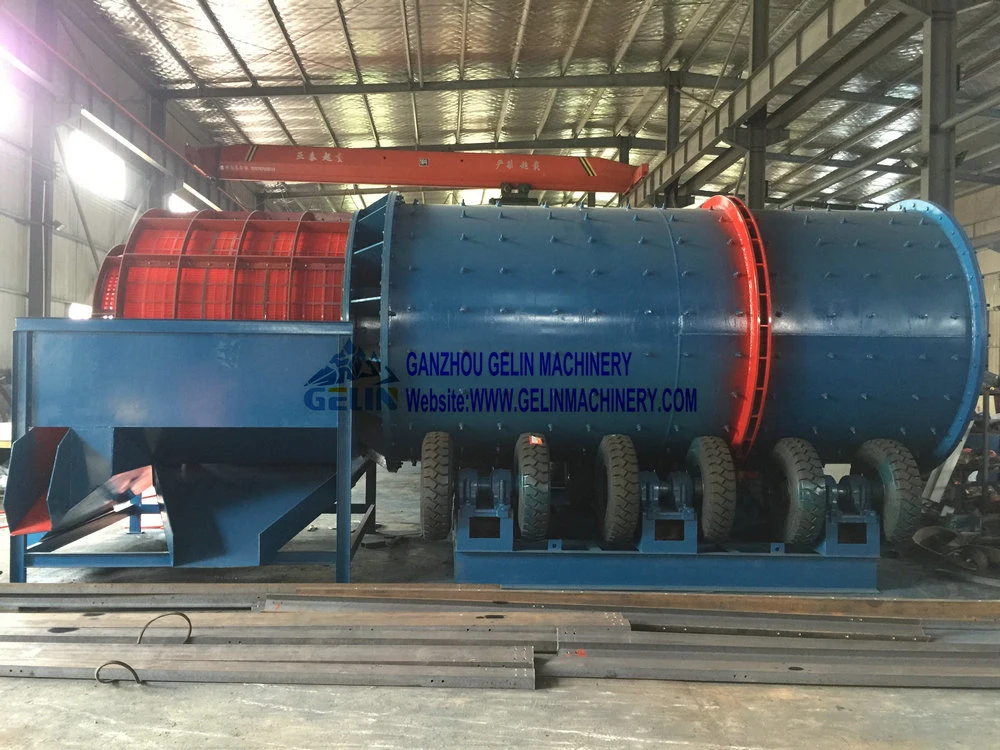 Alluvial River Sand Mine Gravity Separator Wash Mining Portable Washing Processing Machine for Mineral Gold Ore Diamond Tin Zircon Iron Coltan Chrome Manganese