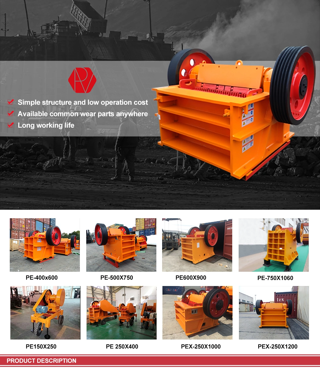 The Most Hot-Sale Shanbao Original Quality PEX-250X1000/250X1200/300X1300 fine jaw crusher machine